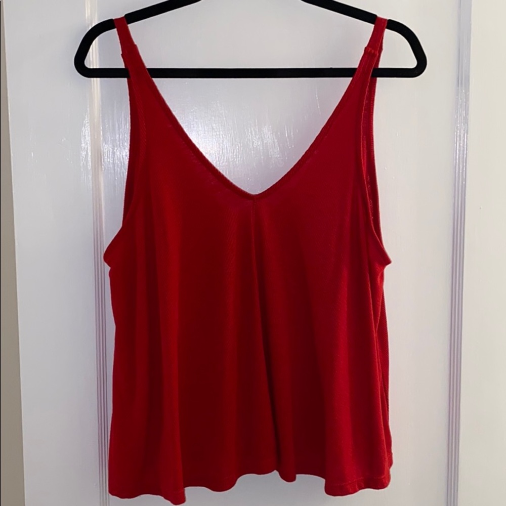 Free People Red Tank Top